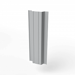 Штакетник прямоугольный оцинкованный с полимерным покрытием 0,45х118мм прямоугольный фигурный RAL 7004