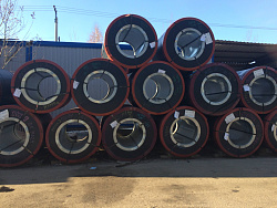 Рулон оцинкованный 0,4х1250мм (RAL 9016) с полимерным покрытием (полиэстер)