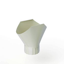 Воронка желоба оцинкованная накладная порошок ф220мм RAL 9002