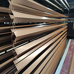 Отлив 0,45мм RAL 8024 оконный оцинкованный c порошковым покрытием