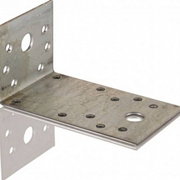 Уголок крепежный асимметричный перфорированный 90х50х55 KUАS