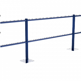 Ограждение кровельное парапетное 600-25-1-1,5-2 холоднокатанная сталь с порошковым покрытием RAL 5002