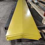 Планка угла внешнего составная нижняя для фальцевой кровли оцинкованная с порошковым покрытием 0,45мм ширина более 625 мм RAL 1018