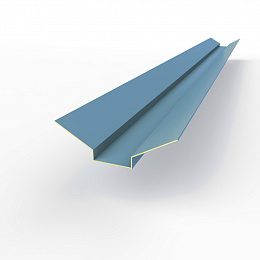 Ендова верхняя фигурная 0,45 мм (RAL 5024) оцинкованная c порошковым покрытием