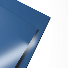 Лист оцинкованный 1,0х1250мм (RAL 5007) с полимерным покрытием (полиэстер)