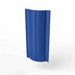 Штакетник полукруглый металлический оцинкованный с полимерным покрытием 0,5х100мм полукруглый фигурный RAL 5005