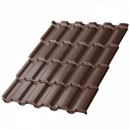 Металлочерепица МП Монтекристо-M (VikingMP-01-8017-0,45)