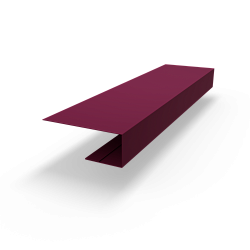 J профиль RAL 4004 оцинкованный c порошковым покрытием 0,45мм