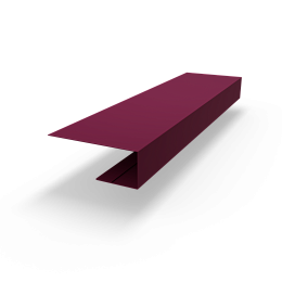 J профиль RAL 4004 оцинкованный c порошковым покрытием 0,45мм