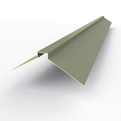 Конек фигурный 0,45 мм RAL 7033 оцинкованный, с порошковым покрытием