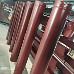 Труба водосточная оцинкованная порошок ф100х1250мм RAL 8012