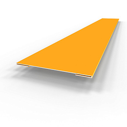 Планка стыковочная RAL 1033 оцинкованная c порошковым покрытием 0,45мм