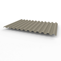 Профнастил С21 0,7х1051мм (RAL 1019) оцинкованный, с полимерным покрытием (полиэстер)