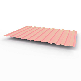 Профнастил С8 - 0,65х1180мм (RAL 3015) оцинкованный, с полимерным покрытием (полиэстер)