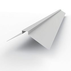 Конек фигурный 0,45 мм RAL 7047 оцинкованный, с порошковым покрытием