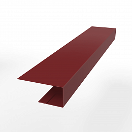 Планка завершающая (RAL 3011) с порошковым покрытием 0,45 мм (ширина более 625 мм)