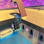 Люк-выход на крышу для отапл. помещений ПВХ белый Fakro DRL люк для плоских крыш 70*120см