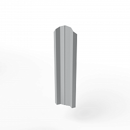 Штакетник оцинкованный с полимерным покрытием М-образный фигурный 0,45х100мм RAL 7004