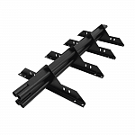 Снегозадержатель трубчатый 3000мм фальц 40x20-1,0-1,0-3 холоднокатанная сталь с порошковым покрытием RAL 9005