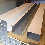 Планка примыкания в штробу для кровли 0,45 мм (RR 32) оцинкованная, с порошковым покрытием