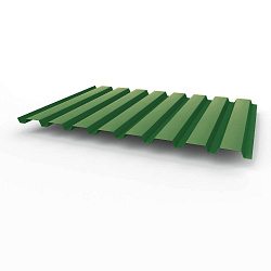 Профнастил С20 - 0,4х1150мм (RAL 6002) оцинкованный, с полимерным покрытием (полиэстер)