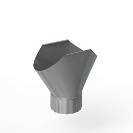 Воронка желоба оцинкованная накладная порошок ф150мм RAL 9023