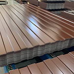 Профнастил С8 - 0,7х1180мм (RAL 7009) оцинкованный, с полимерным покрытием (полиэстер)