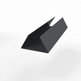 Планка стыковочная составная нижняя для фальцевой кровли оцинкованная с порошковым покрытием 0,45мм ширина более 625 мм RAL 7024