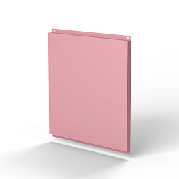 Фасадная металлокассета 1160x530 (RAL 3015) открытого типа, с порошковым покрытием 0,7 мм