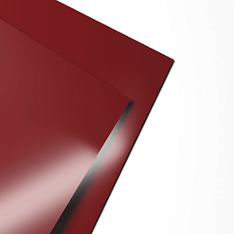 Лист оцинкованный 0,9х1250мм (RAL 3011) с полимерным покрытием (полиэстер)