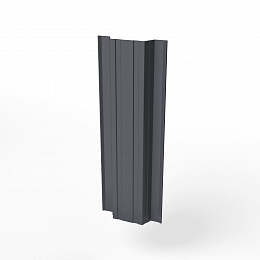 Штакетник прямоугольный оцинкованный с полимерным покрытием 0,5х118мм прямоугольный фигурный RAL 7024