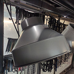 Воронка водосточная ф170х350мм (RAL 9006) водосборная, c порошковым покрытием