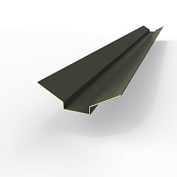 Ендова верхняя фигурная 0,45 мм (RAL 6006) оцинкованная c порошковым покрытием