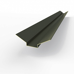 Ендова верхняя фигурная 0,45 мм (RAL 6006) оцинкованная c порошковым покрытием