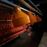 Воронка водосточная ф100х350мм (RAL 2009) водосборная, c порошковым покрытием