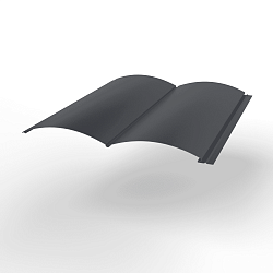 Металлосайдинг Блок-Хаус оцинкованный с полимерным покрытием 0,45х360мм RAL 7024