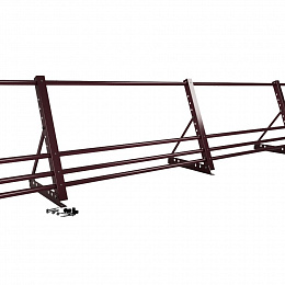 Ограждение кровельное фальц 2000мм 900-25-1-1,5-2 оцинкованная сталь с порошковым покрытием RAL 3005