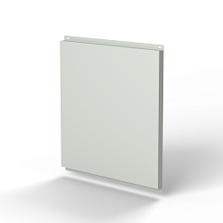 Фасадная металлокассета 1160x1160 (RAL 9018) открытого типа, с порошковым покрытием 0,7 мм