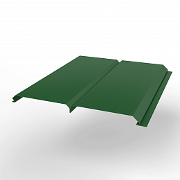 Металлосайдинг Экобрус оцинкованный с полимерным покрытием 0,45x345мм  RAL 6002