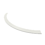 Парапет радиусный 1,2 мм (RAL 9003) полиэстер