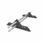 Снегозадержатель трубчатый 1000мм универсальный 25-1,0-1,5-2 холоднокатанная сталь с порошковым покрытием RAL 7004