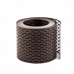 Лента вентиляционная карнизная ПВХ 100x5000мм коричневый