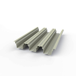 Профнастил Н114 - 0,9х646мм (RAL 7038) оцинкованный, с полимерным покрытием (полиэстер)