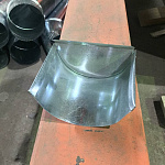 Заглушка желоба водосточного оцинкованная ф110мм