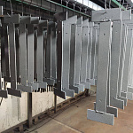 Костыль H-образный кровельный неокрашенный 40х4мм размер 150х450х150мм