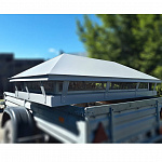 Дымник на трубу с сеткой оцинкованный с полимерным покрытием до 2400мм RAL 1014