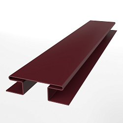 Планка h образная стыковочная сложная для металлосайдинга экобрус оцинкованная  с порошковым покрытием 0,45мм ширина менее 625 мм RAL 3005