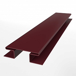 Планка h образная стыковочная сложная для металлосайдинга экобрус оцинкованная  с порошковым покрытием 0,45мм ширина менее 625 мм RAL 3005