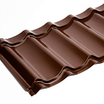 Металлочерепица Монтеррей классик оцинкованная с полимерным покрытием 0.4x1180мм  RAL 1015
