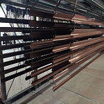 Планка стыковочная RAL 8017 оцинкованная c полимерным покрытием 0,45 мм